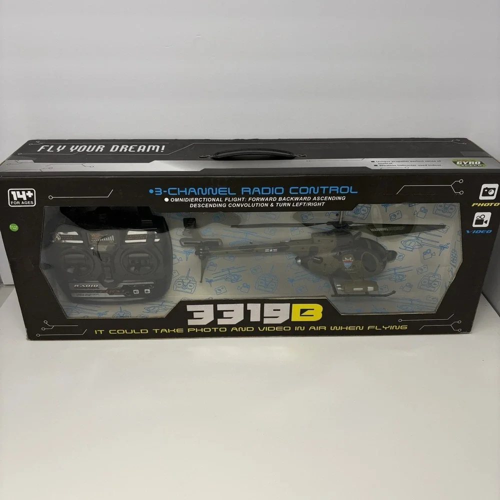 3319B radio-controlled military helicopter